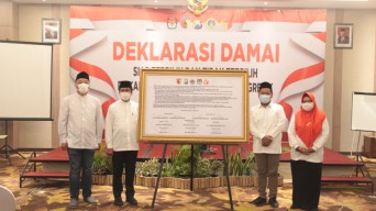 Dua Cabup-Cawabup Gresik Siap Gelar Pilbup Damai