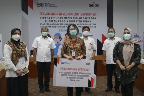 Apresiasi Untuk Para Nakes di Tuban, SIG Kucurkan Bantuan Senilai Rp 260 Juta