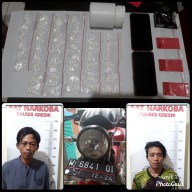 Ngudek Kopi Nyambi Jualan Pil Koplo, DuaPenjaga Warkop Kedamean Gresik ini Pindah Tempat Tidur di Mapolres Gresik