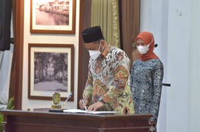 Gladi Bersih Sudah, Gubernur Khofifah Lantik Gus Yani-Bu Min Sore Ini