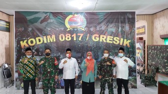 Jelang Pelantikan, Gus Yani-Bu Min Sambangi Polres, Kodim dan Kejaksaan Gresik