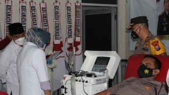 Pernah Terpapar Covid-19, Sebanyak 37 Anggota Polres Gresik Donorkan Plasma