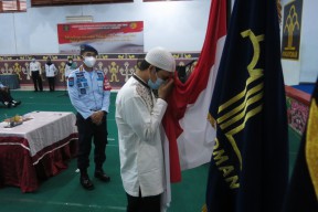 Napi Teroris Asal Aceh Mantan Anggota JAD Ucapkan Ikrar Setia NKRI di Lapas Porong