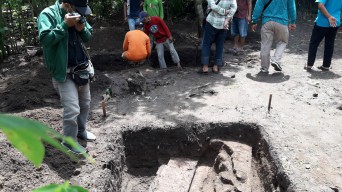Lagi, Ditemukan Struktur Batu Bata Baru di Sekitar Candi Mirigambar Tulungagung