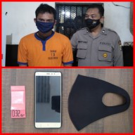 Gara-gara Bermasker Pemuda ini Diseret Polisi Gresik