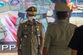 Satpol PP dan Linmas Ulang Tahun, Diharapkan Meningkatkan Kinerja Pencegahan Covid-19