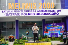 Dukung Program Kapolri, Polres Bojonegoro Luncurkan Gedung Satpas MELIWIS 2000