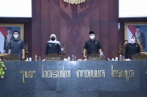 Sampaikan LKPJ 2020, Gubernur Khofifah : Realisasi Target Capaian Kegiatan Provinsi  Jatim Capai 91,99 Persen