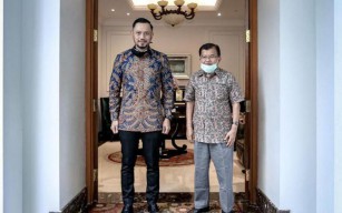 Temui Jusuf Kalla di Kediamannya, AHY Minta Saran Mantan Wapres RI