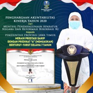 Tujuh Tahun Berturut-Turut Pemprov Jatim Raih SAKIP Predikat A