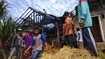 Berisi Tiga Ekor Sapi, Kandang Milik Warga Kesonggo Bojonegoro Ludes Terbakar