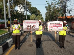 Polres Gresik Gencarkan Sosialisasi Larangan Mudik