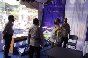 Tiga Pintu Masuk Kabupaten Bojonegoro Mulai Dijaga Ketat Aparat