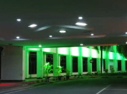 Percantik Kantor Pemkab Jember di Malam Hari, Lampu Warna-Warni Dipasangi