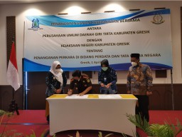 Minimalisir Sengketa, PDAM Giri Tirta Kerjasama dengan Kejaksaan Gresik