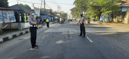 Seniman Wringinanom Tewas Tertabrak Truk di Jalan Sunandar Krian