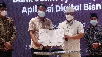 Bank Jatim Gandeng KTI dan SPU Layani Transaksi Keuangan Ponpes