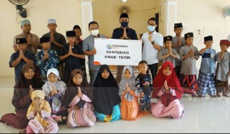 Jelang Ramadan Pertamina EP Cepu Santuni  Anak Yatim LKSA dan Ponpes Bojonegoro