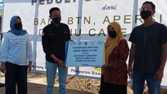 Bank BTN dan Apresi Bantu Bahan Bangunan Korban Gempa Malang