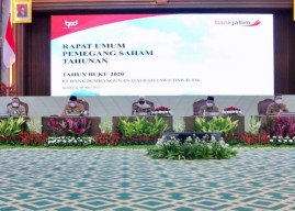 RUPS Tahunan Bank Jatim Sepakat Bagikan Deviden Rp 48,85 Perlembar Saham