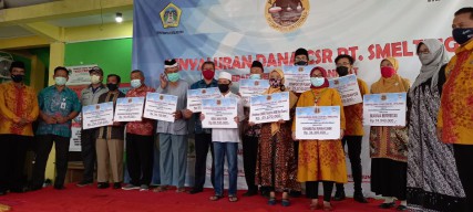 Terima Bantuan CSR Rp 1 M dari PT Smelting, Pemdes Roomo Salurkan untuk Kepentingan Warga