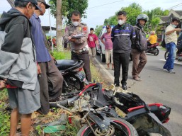 Adu Moncong di Jalur Ponorogo-Wonogiri, Pengendara Vixion Tewas di Lokasi
