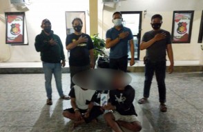 Kejar Dua Bandit Cilik, Polisi Terseret Motor