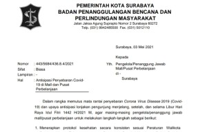 Antisipasi Penyebaran Covid-19, Pemkot Surabaya Keluarkan Surat Edaran untuk Pengelola Mal