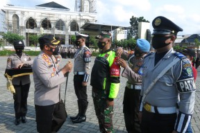 Halau Pemudik, Polresta Sidoarjo Siagakan Pasukan di Empat Titik Penyekatan