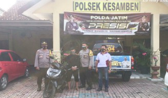 Jauh-jauh Dari Bogor ke Blitar Curi Motor Namun Tertangkap Massa