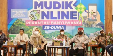 Ketika Para Diaspora Banyuwangi Ikuti Mudik  Online dengan Bupati