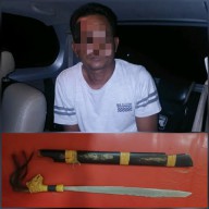 Bawa Mandau, Pria Tulungagung Diamankan Polisi