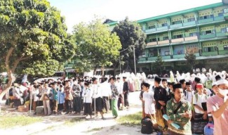 Ribuan Santri Ponpes Sunan Drajad Dipulangkan dengan 130 Elf dan 8 Bus