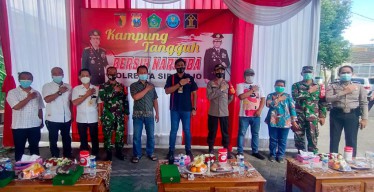Polresta Sidoarjo Tetapkan Kampung Edukasi Sampah sebagai Kampung Tangguh Bersih Narkoba