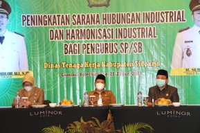 Wabup Sidoarjo Minta Harmonisasi Industrial dengan Pengurus Serikat Pekerja dan Buruh Harus Dijaga