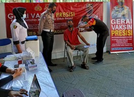 Pemohon SIM, Gratis Vaksinasi Covid-19 di Tulungagung