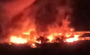Pabrik Cat PT Kalimas Putra Makmur di Sidoarjo Terbakar