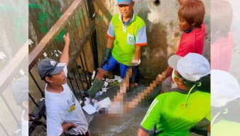 Mayat Seorang Nenek Tersangkut Teralis Besi Sungai Dekat SMPN 1 Banyuwangi