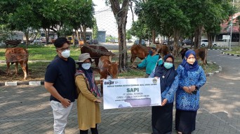 Wabup Gresik Terima dan Serahkan Ternak Qurban