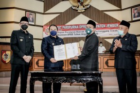 Paripurna Penetapan Perda Pertanggungjawaban Pelaksanaan APBD TA 2020