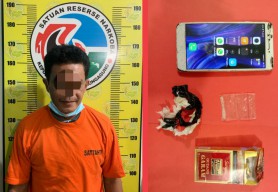 Kuli Sekaligus  Pengedar Sabu Ditangkap Satresnarkoba Polres Tulungagung