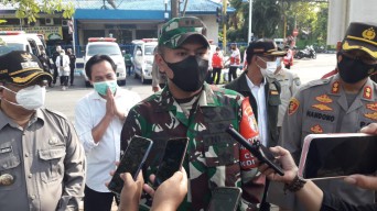 Tekan Penyebaran Covid-19 di Tulungagung, Bantuan Pasukan dari Yonzipur dan Brimob Akan Disiagakan di Kecamatan