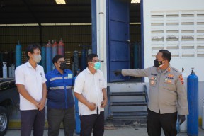 Polisi Pastikan Stok Tabung Oksigen Medis di Bojonegoro Aman Untuk Rumah Sakit