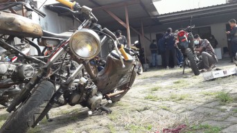 Gagal Menunjukkan STNK, Sepeda Motor Rakitan Disita Polisi