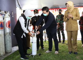 Gubernur Jatim Khofifah Sebut Pasokan Oksigen di Jatim Cukup