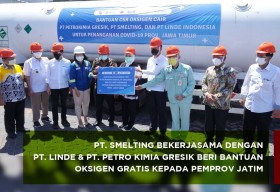 ‘Smelting Peduli’ Bantu 280 Ton Oksigen Medis untuk Rumah Sakit di Jatim