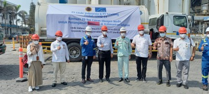PT Linde dan PT Smelting Bantu 20  Ton Oksigen Cair Untuk Penanganan Covid-19 di Kalimantan Selatan