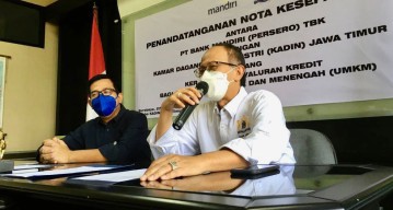 Kadin Jatim Gandeng Bank  Mandiri Bantu Pendanaan dan Pendampingan UMKM