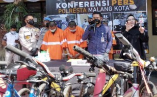 Sindikat Maling Sepeda Diringkus Satreskrim Polres Malang Kota