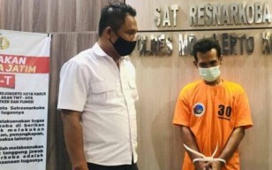 Hendak COD Sabu, Sopir Dibekuk Satreskoba Polres Mojokerto